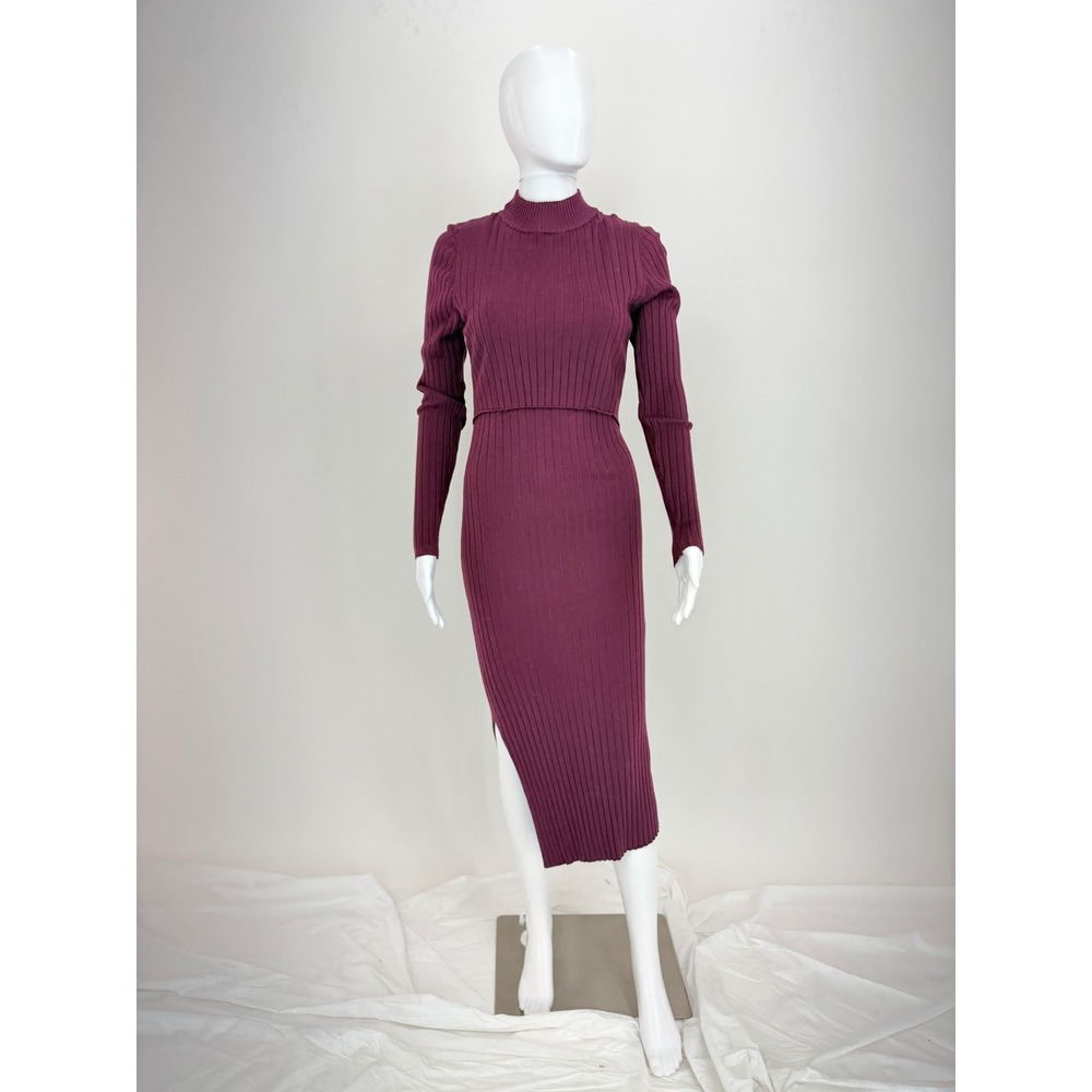Women's Ripe Ruby Rib Nursing Dress Size Small - Picture 3 of 11